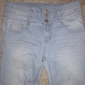 High waisted skinny jeans